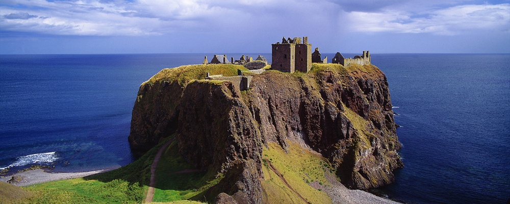 Dunnottar Castle near Stonehaven in Aberdeenshire, Scotland